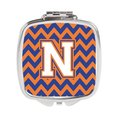 Carolines Treasures Letter N Chevron Blue and Orange No.3 Compact Mirror CJ1060-NSCM